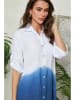 Lin Passion Leinen-Kleid in Blau