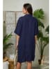 Lin Passion Leinen-Kleid in Dunkelblau