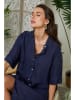 Lin Passion Leinen-Kleid in Dunkelblau