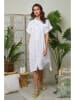 Lin Passion Leinen-Kleid in Weiß