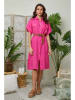 Lin Passion Leinen-Kleid in Pink