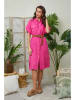 Lin Passion Leinen-Kleid in Pink