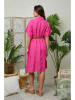Lin Passion Leinen-Kleid in Pink
