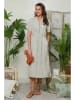 Lin Passion Leinen-Kleid in Beige