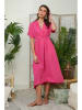 Lin Passion Leinen-Kleid in Pink
