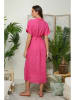 Lin Passion Leinen-Kleid in Pink