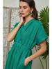 Lin Passion Leinen-Kleid in Grün