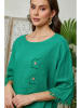 Lin Passion Linnen blouse groen