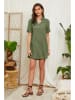 Lin Passion Leinen-Kleid in Khaki