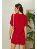 Lin Passion Leinen-Kleid in Rot