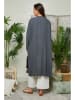 Lin Passion Leinen-Cardigan in Anthrazit