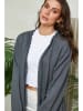 Lin Passion Leinen-Cardigan in Anthrazit