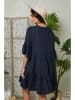 Lin Passion Leinen-Kleid in Dunkelblau