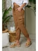 Lin Passion Leinen-Hose in Hellbraun