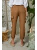 Lin Passion Leinen-Hose in Hellbraun