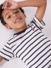 PETIT BATEAU Pyjama in Weiß/ Schwarz