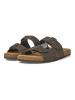 Jack & Jones Leren slippers bruin
