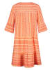 Sublevel Kleid in Orange/ Creme