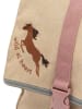 FABELAB Rucksack in Beige/ Rosa - (B)26 x (H)32 x (T)9 cm