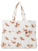 FABELAB Shopper in Hellbraun/ Creme - (B)50 x (H)39 x (T)14 cm