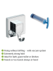 Wenko 2er-Set: Wandhaken "Vacuum-Loc" in Silber - (B)6 x (H)7 cm
