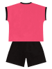 Denokids 2-delige outfit "Wild free" zwart/roze