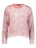 Oui Pullover in Creme/ Rot
