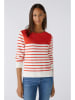 Oui Sweter w kolorze biało-czerwonym