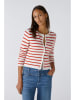 Oui Vest rood/wit