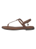 s.Oliverrrrr Leren sandalen cognackleurig