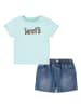 Levi's Kids 2tlg. Outfit in Türkis/ Blau
