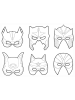 Playbox Tekturowe maski (12 szt.) "Superhero" - 3+