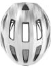 ABUS Kask rowerowy "Macator" w kolorze srebrno-białym