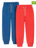 COOL CLUB Spodnie dresowe (2 pary) w kolorze niebieskim i czerwonym