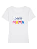 WOOOP Shirt "Beste Mama" in Weiß