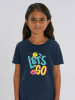 WOOOP Shirt "Let's go" donkerblauw