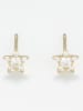 L instant d Or Gold-Ohrstecker "Petite Etoile" mit Edelsteinen