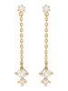 L'OR by Diamanta Gouden oorstekers "Firgas" met edelstenen