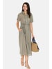Le Jardin du Lin Leinen-Kleid in Khaki