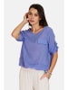 Le Jardin du Lin Leinen-Bluse in Blau