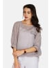 Le Jardin du Lin Leinen-Bluse in Grau
