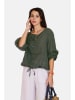 Le Jardin du Lin Leinen-Bluse in Khaki