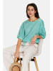 Le Jardin du Lin Linnen blouse turquoise