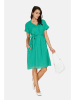 Le Jardin du Lin Linnen jurk turquoise