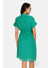 Le Jardin du Lin Linnen jurk turquoise