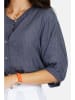 Le Jardin du Lin Linnen blouse donkerblauw