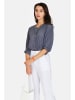 Le Jardin du Lin Linnen blouse donkerblauw