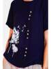 Le Jardin du Lin Shirt in Dunkelblau