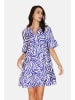 Le Jardin du Lin Kleid in Blau/ Weiß