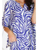 Le Jardin du Lin Kleid in Blau/ Weiß